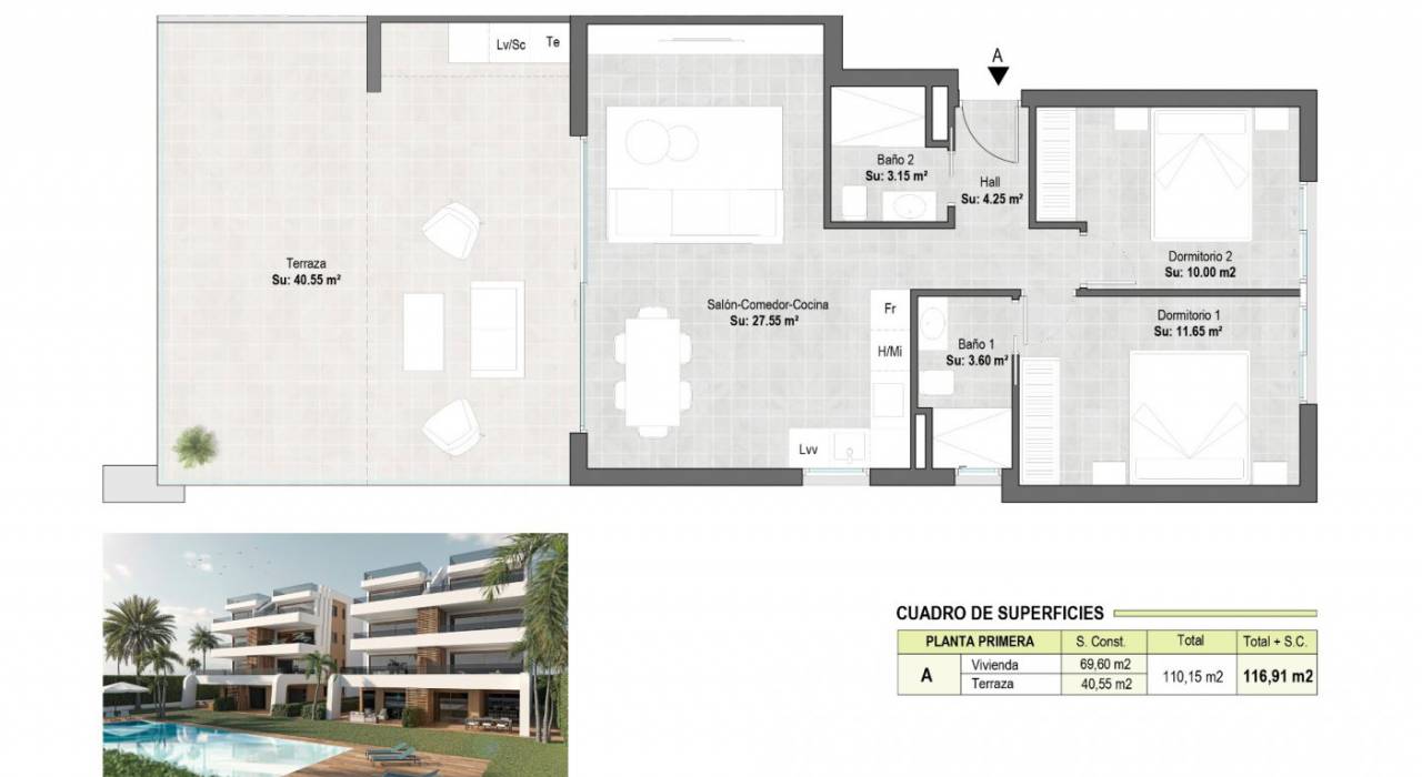 Nueva construcción  - Apartamento/Piso - Alhama de Murcia - Condado de Alhama Golf Resort