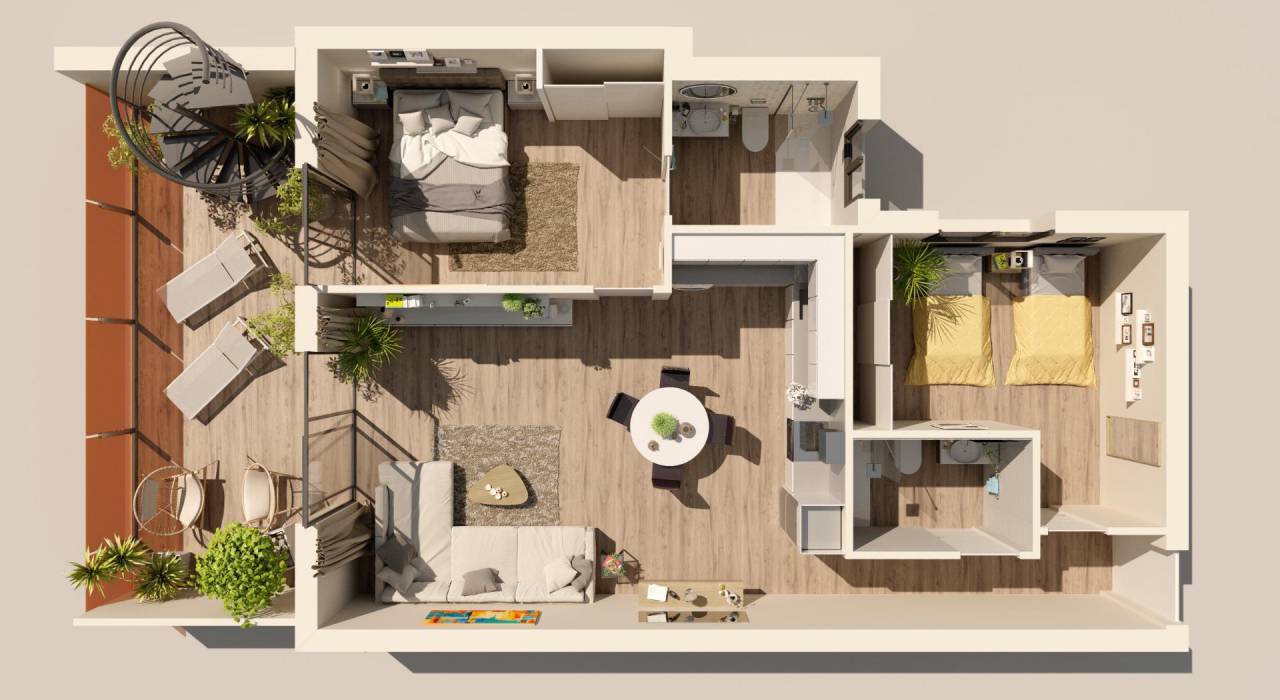 Nýbygging - Penthouse - Torrevieja - Centro